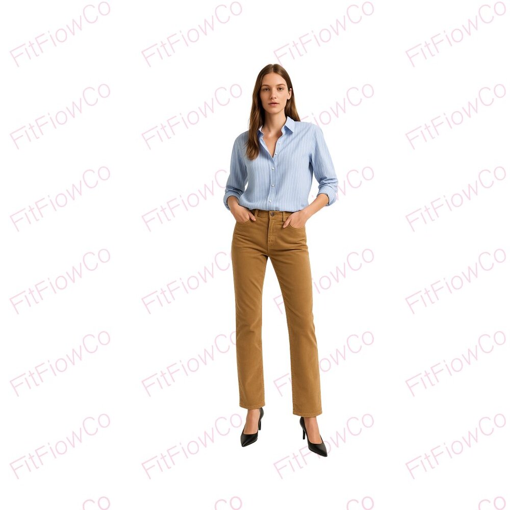 CHAPS Denim Tan Corduroy Pants – Size 10 (Preowned)
